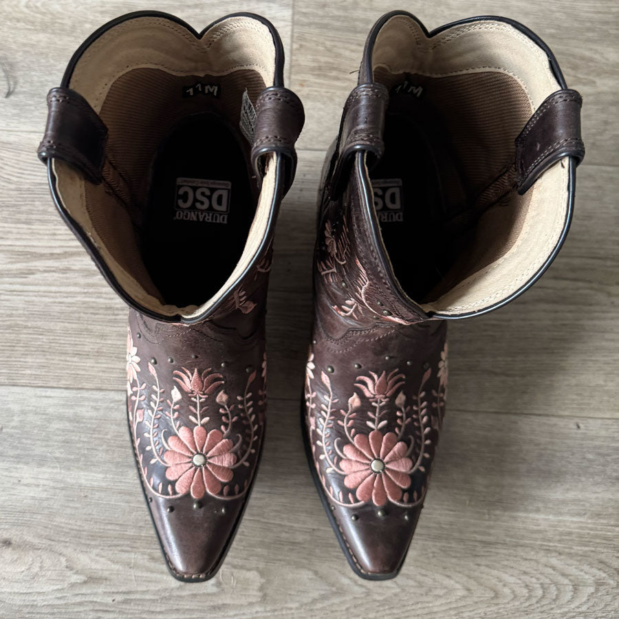 sz 11 Durango Wildflower shortie boots
