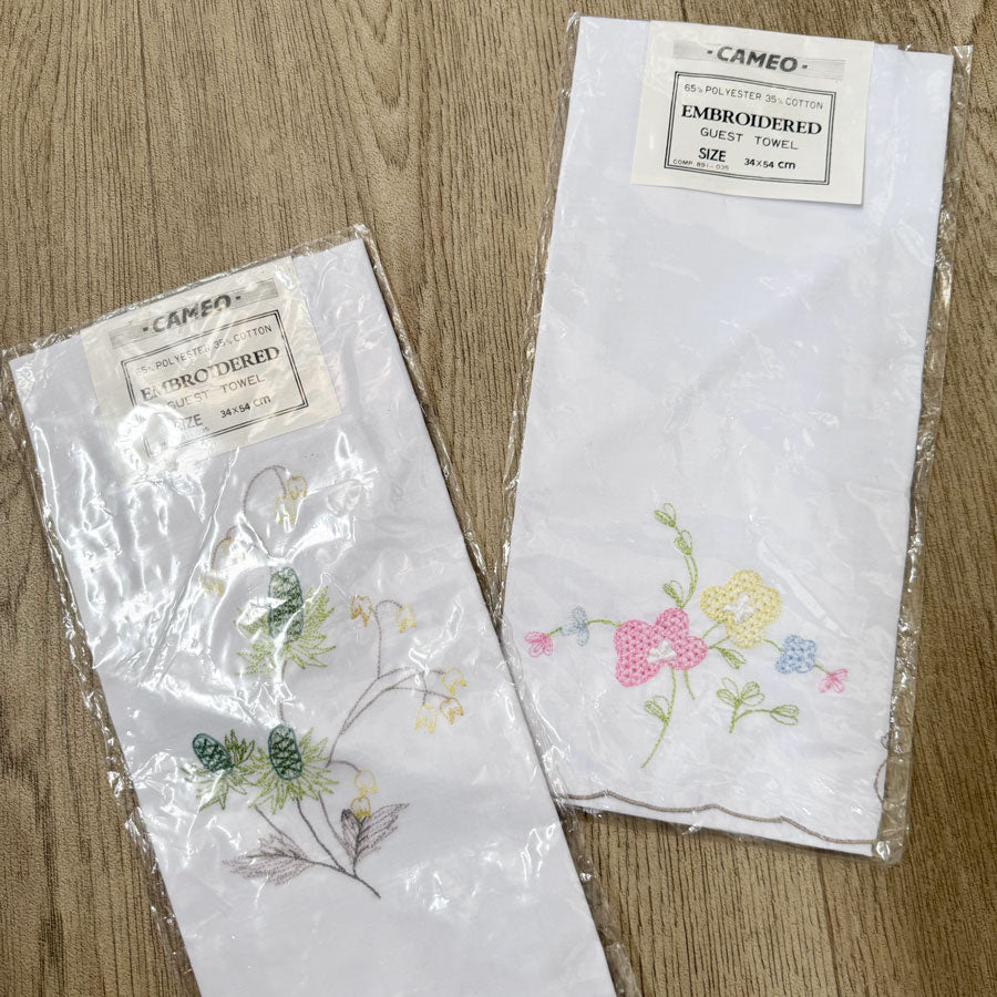 Embroidered guest towel (various)