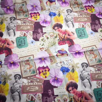 Fabric : Ephemera ladies girl RTS