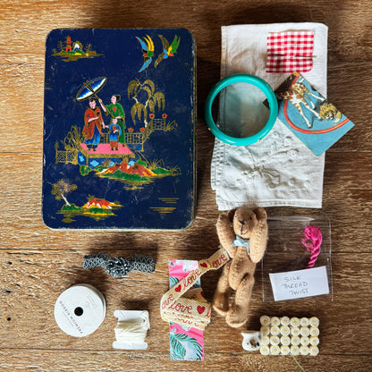 Sewing trinket and treasure tin CUSTOM