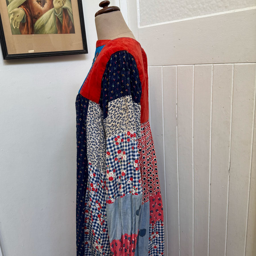 Freesize Ethnic patchwork gypsy dress