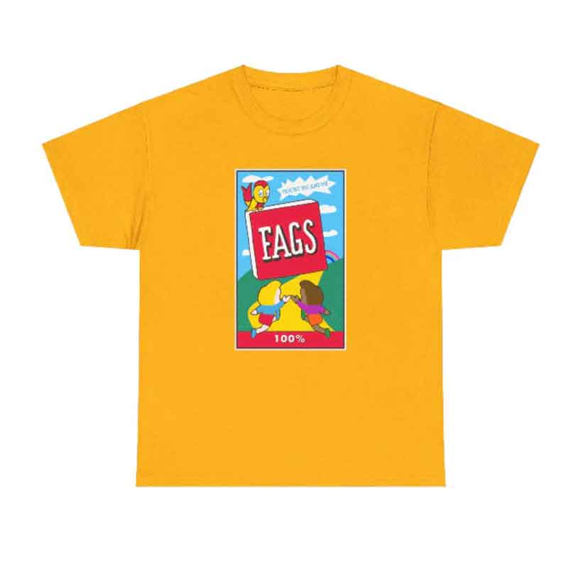 RTS Fags yellow t shirt