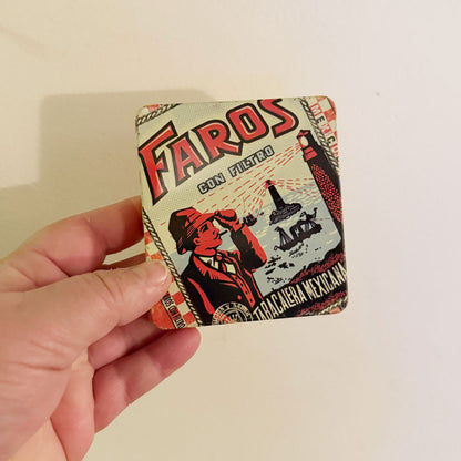 Faros Mexican cigarette tin