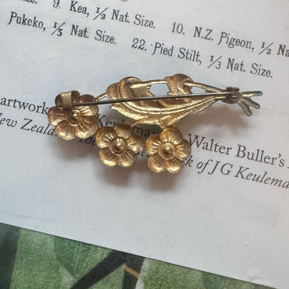 Floral vintage brooch