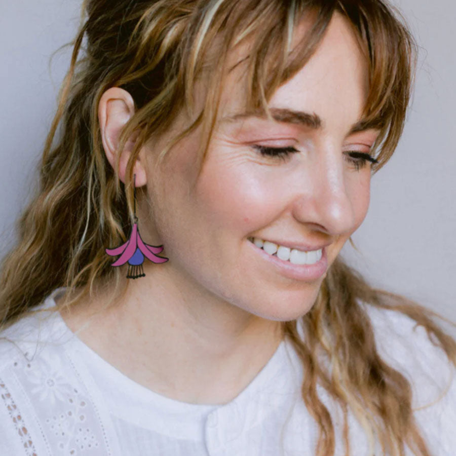 Fuchsia earrings