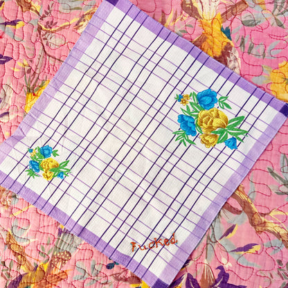 Embroidered hankerchief Fucked