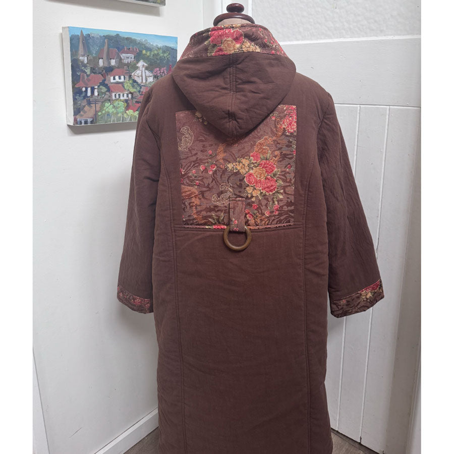 Long brown funky coat