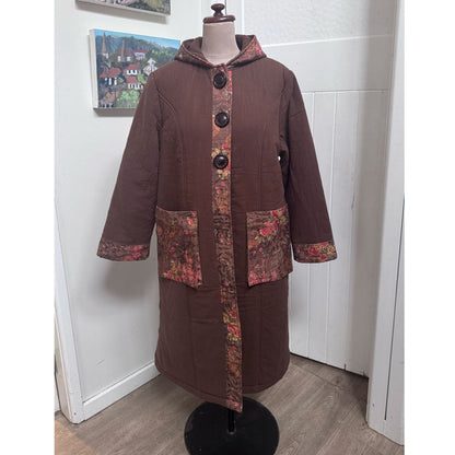 Long brown funky coat