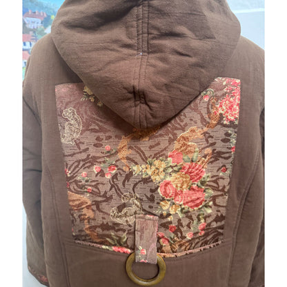 Long brown funky coat