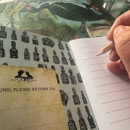 Magpie Talk A5 blank notebook