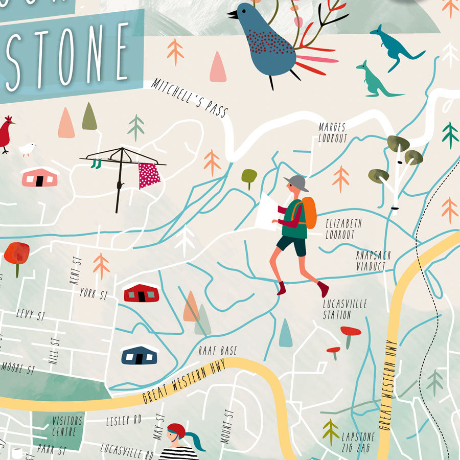 Glenbrook map classic cotton t shirt