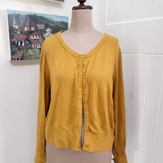 sz 22 4XL gold Hell Bunny cardigan