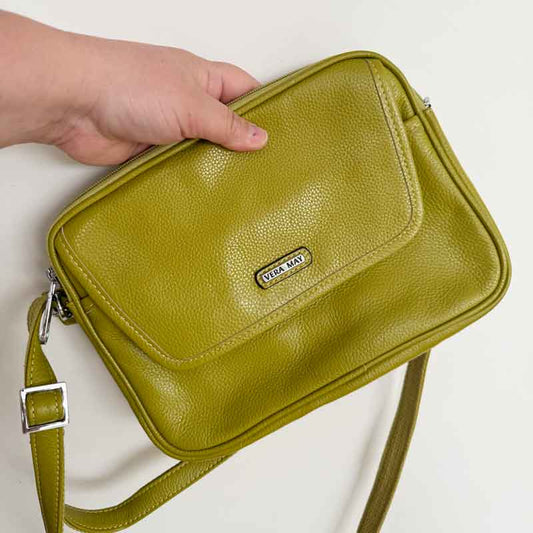 Vera May lime green crossbody bag