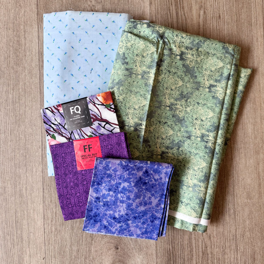 Bulk fabric pack 6 green beauty