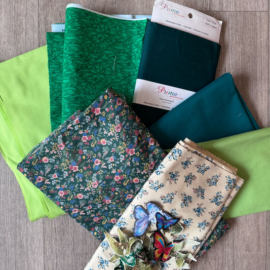 Bulk fabric pack 4 green goddess