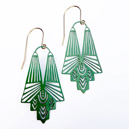 Green Goddess earrings