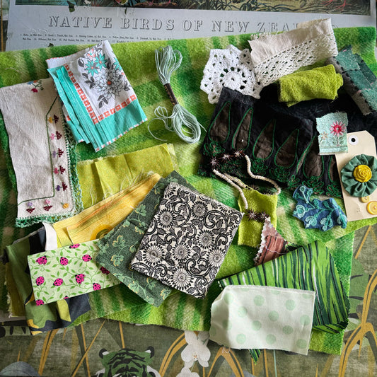 Slow stitch green goddess pack