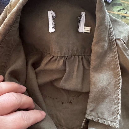 Curvy khaki dress with heart