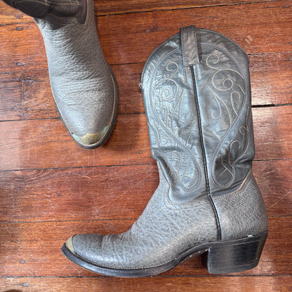 Grey cowboy boots sz 11
