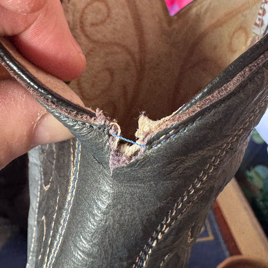Grey cowboy boots sz 11