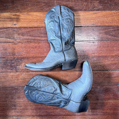 Grey cowboy boots sz 11