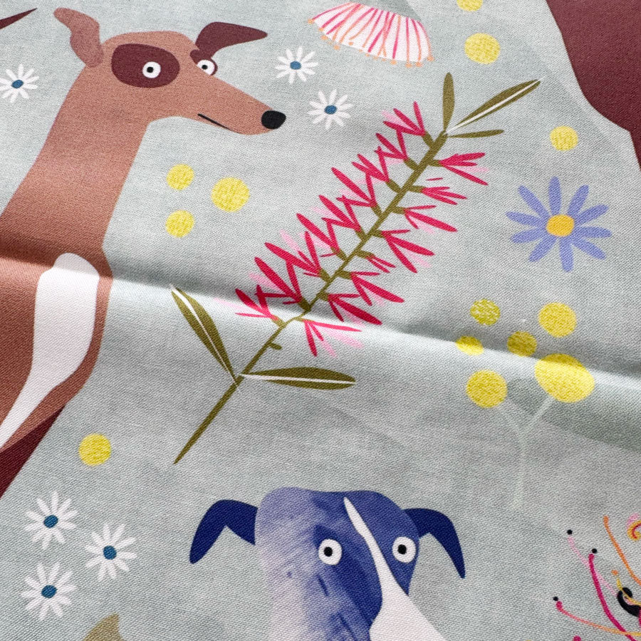 Fabric MVAM: Greyhound Australiana