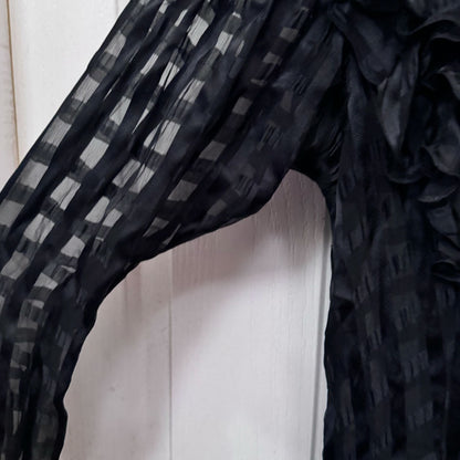 Designer Hanae Mori black cocktail dress