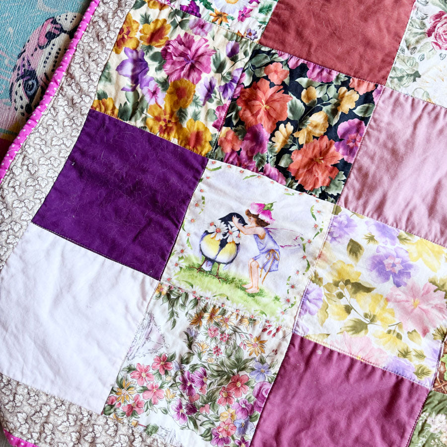 Gorgeous handmade fairies quilt