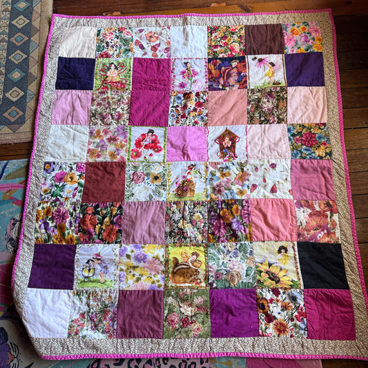 Gorgeous handmade fairies quilt