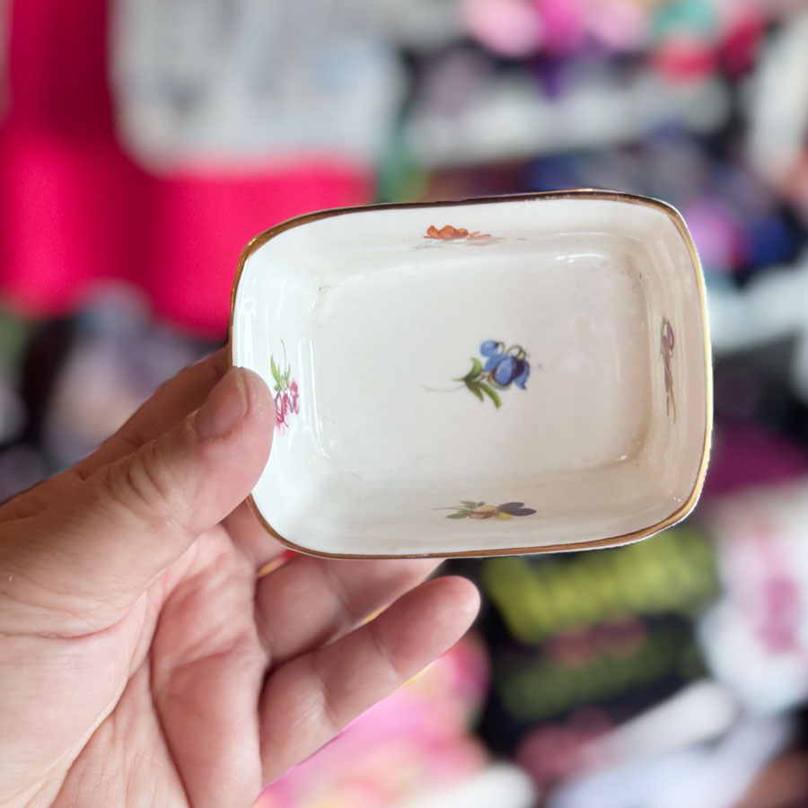 Little Harrods floral trinket tray