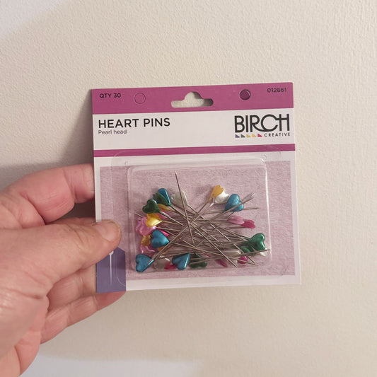 Heart shaped pins