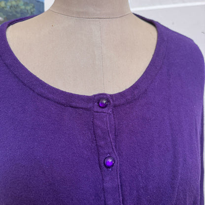 sz 22 4XL purple Hell Bunny cardigan