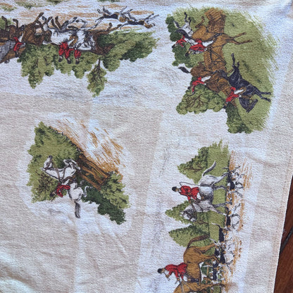 Horses and hounds tablecloth
