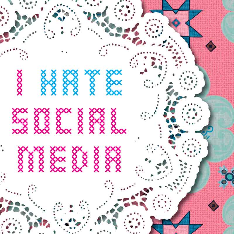 I hate social media cotton t shirt