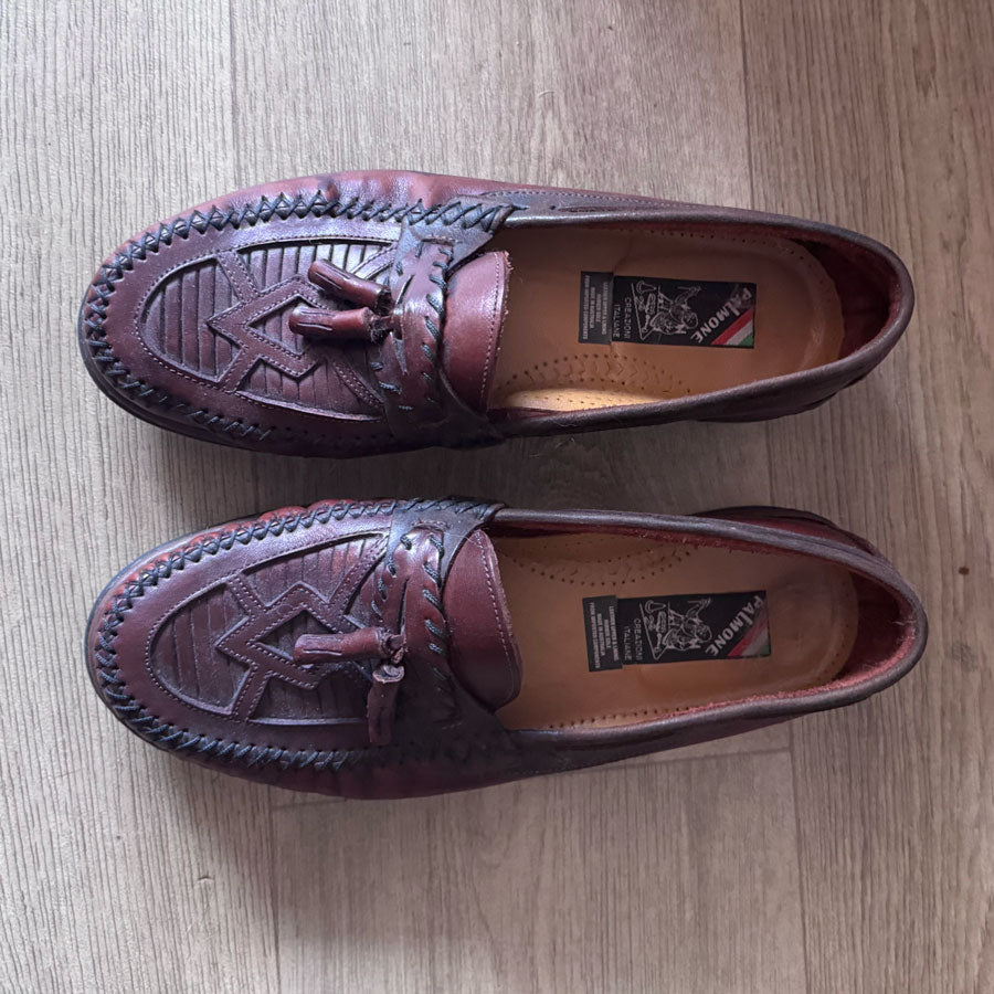 sz 41 Italian leather loafers