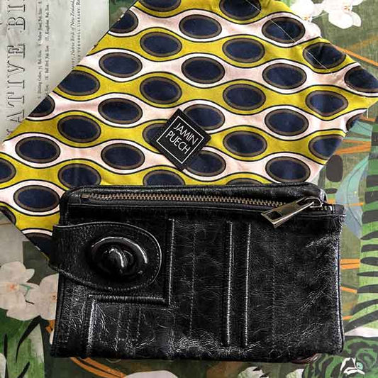 Jamin Puech black clutch