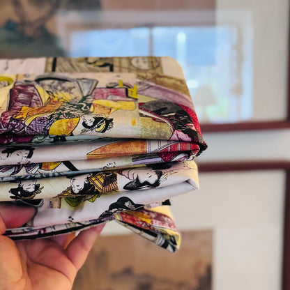 Geisha Japanese cotton drill fabric