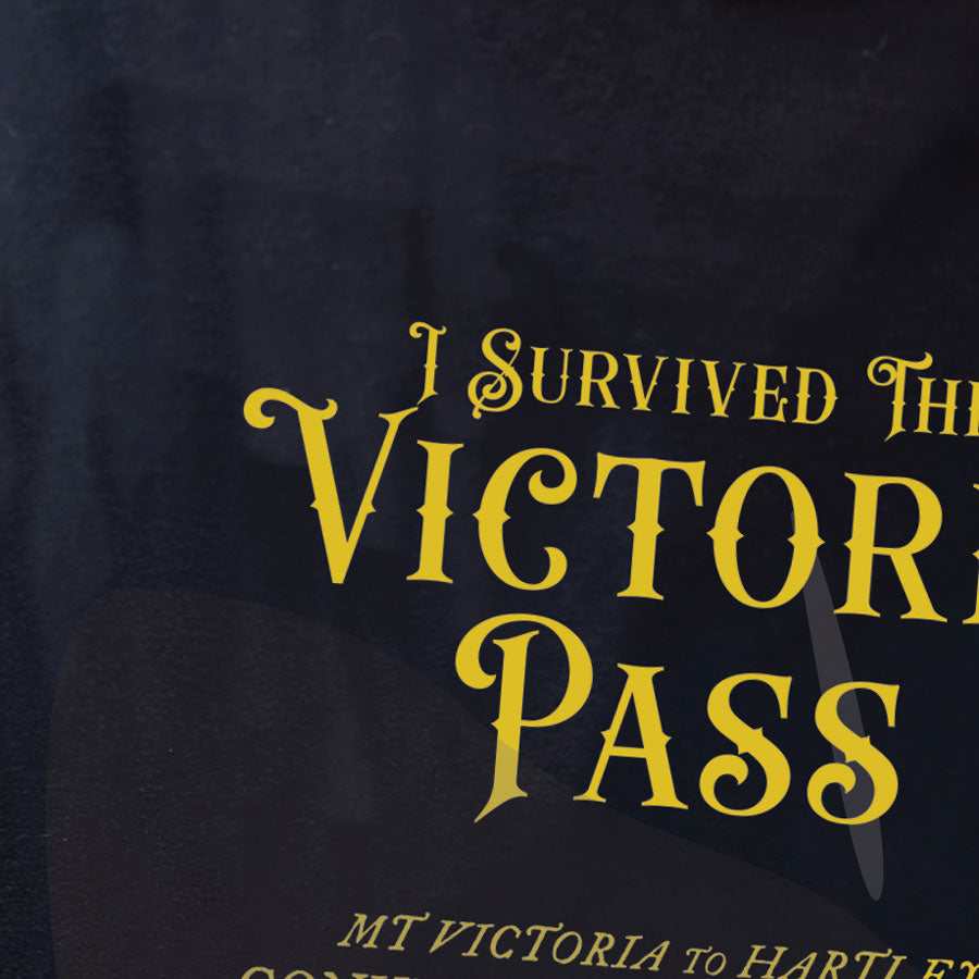I survived The Victoria Pass semi-fit t shirt