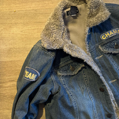 sz 11 tween denim sherpa jacket