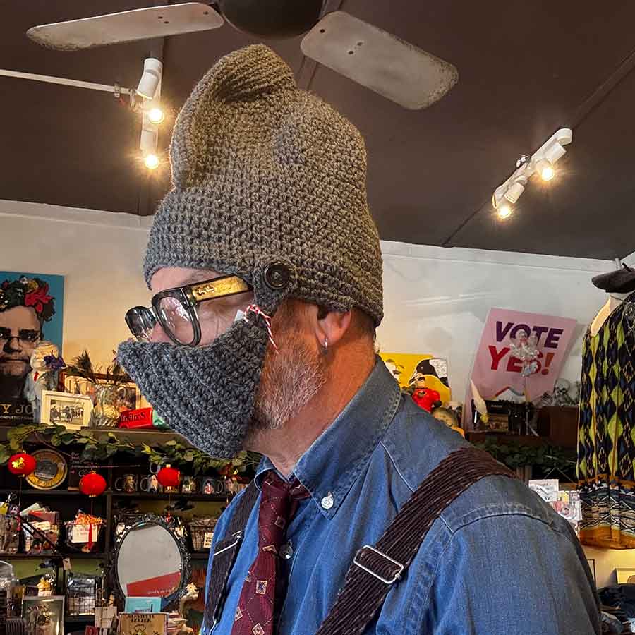 Crochet Knights Helmet beanies