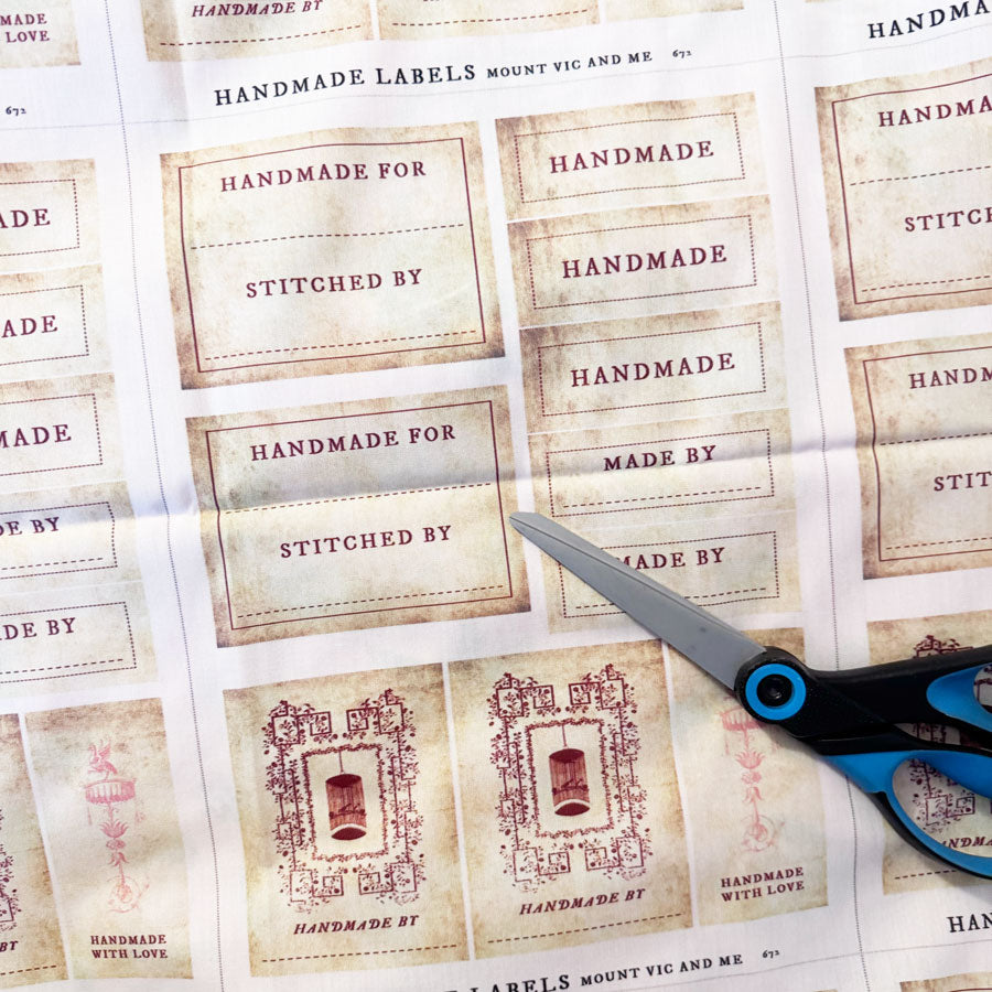 Mini cotton panel : Handmade labels