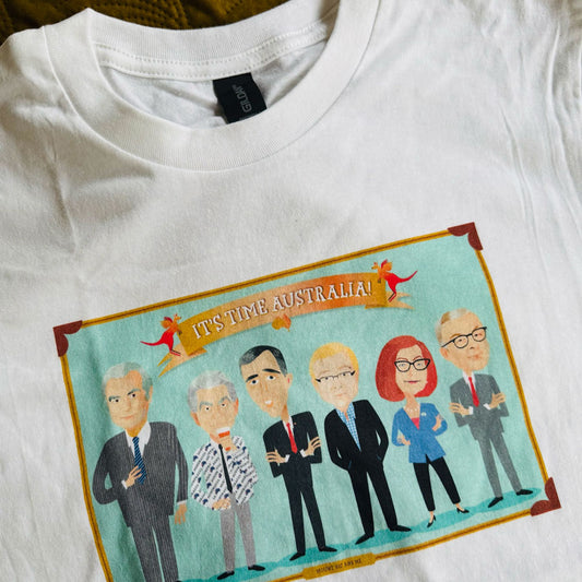 RTS white Labor Leaders semi fit t shirt