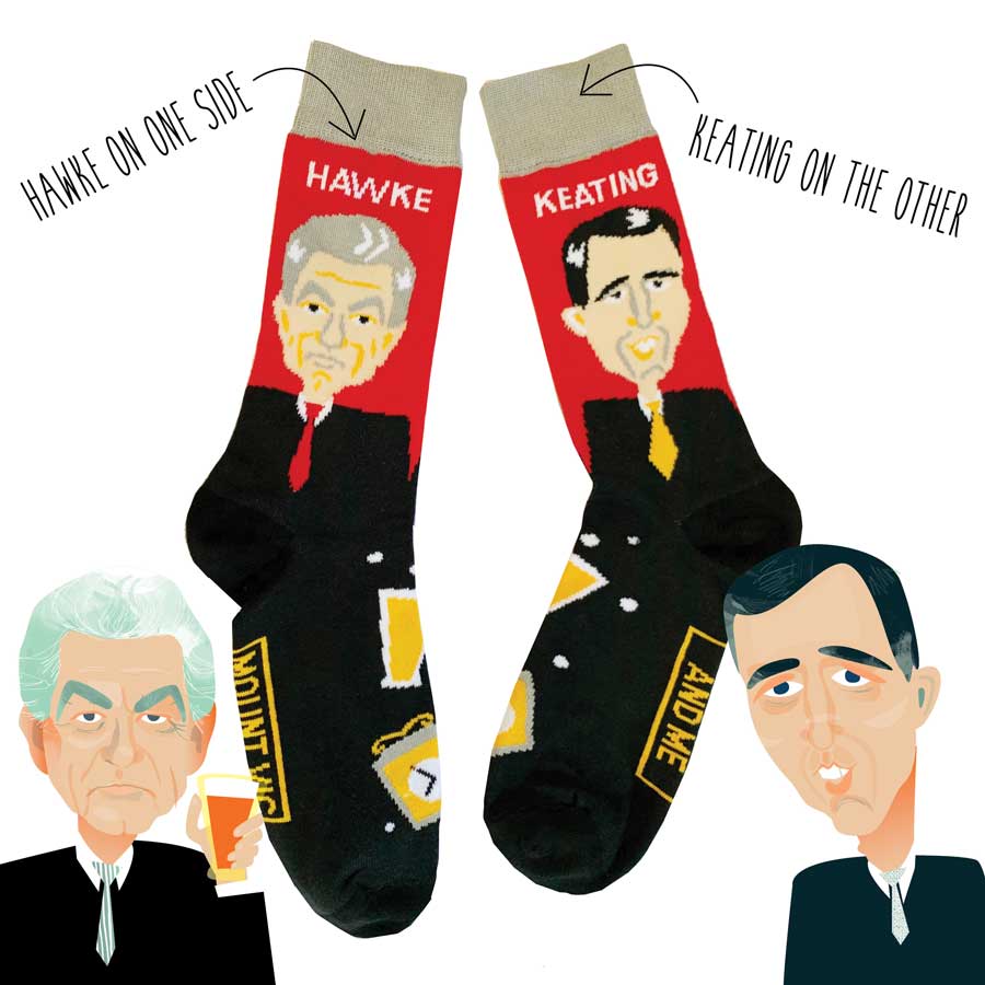 Labor Hawke Keating socks