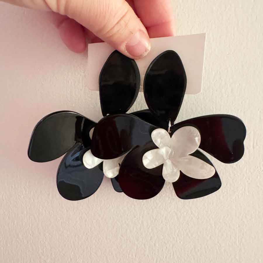 Super large flower earrings