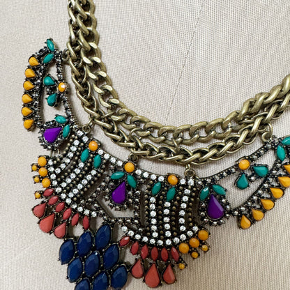 Large Art Deco inspired necklace