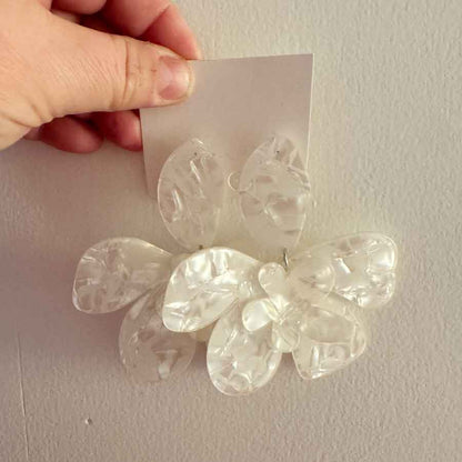 Super large flower earrings