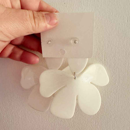 Super large flower earrings