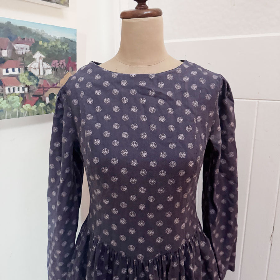 sz 12 Laura Ashley blue dress