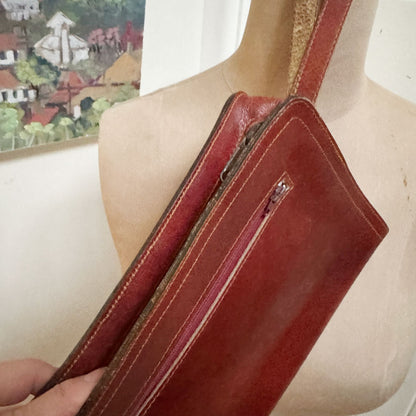 Leather carry man bag