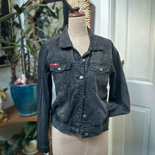 sz 14 black Lee Cooper denim jacket